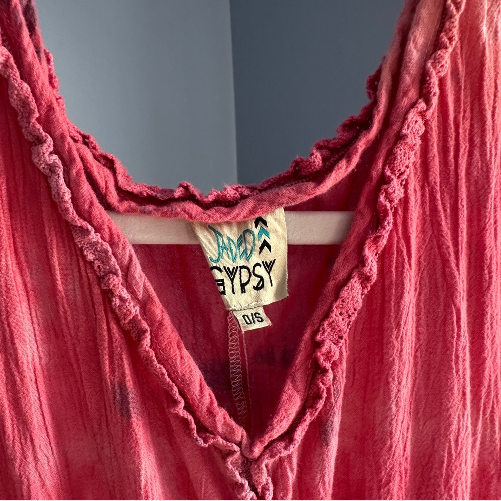 Jaded Gypsy Flowy Pink Sleeveless Dress - Picture 2 of 6